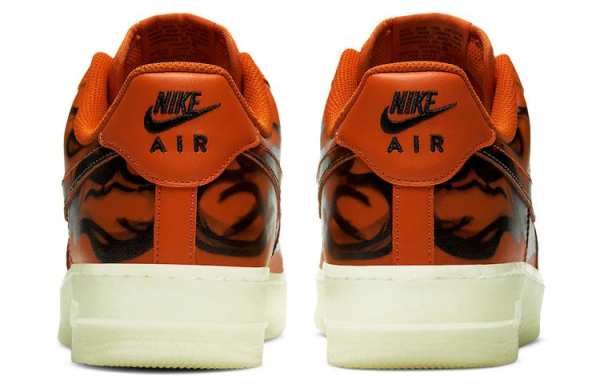 Nike Air Force 1 Low 07 skeleton qs "orange"