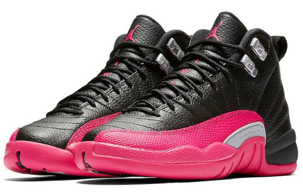 Jordan Air Jordan 12 Retro Black Deadly Pink GS