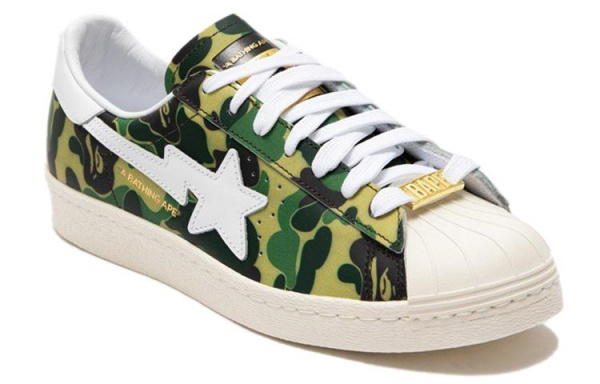 A BATHING APE x adidas originals Superstar Green Camo