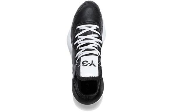 adidas Y-3 Kaiwa Black White Black Heel