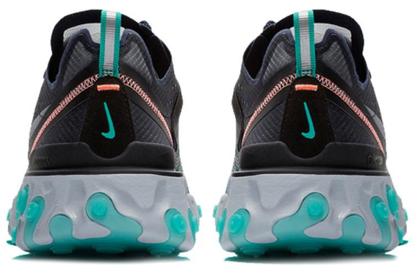 Nike React Element 87 Black Neptune Green